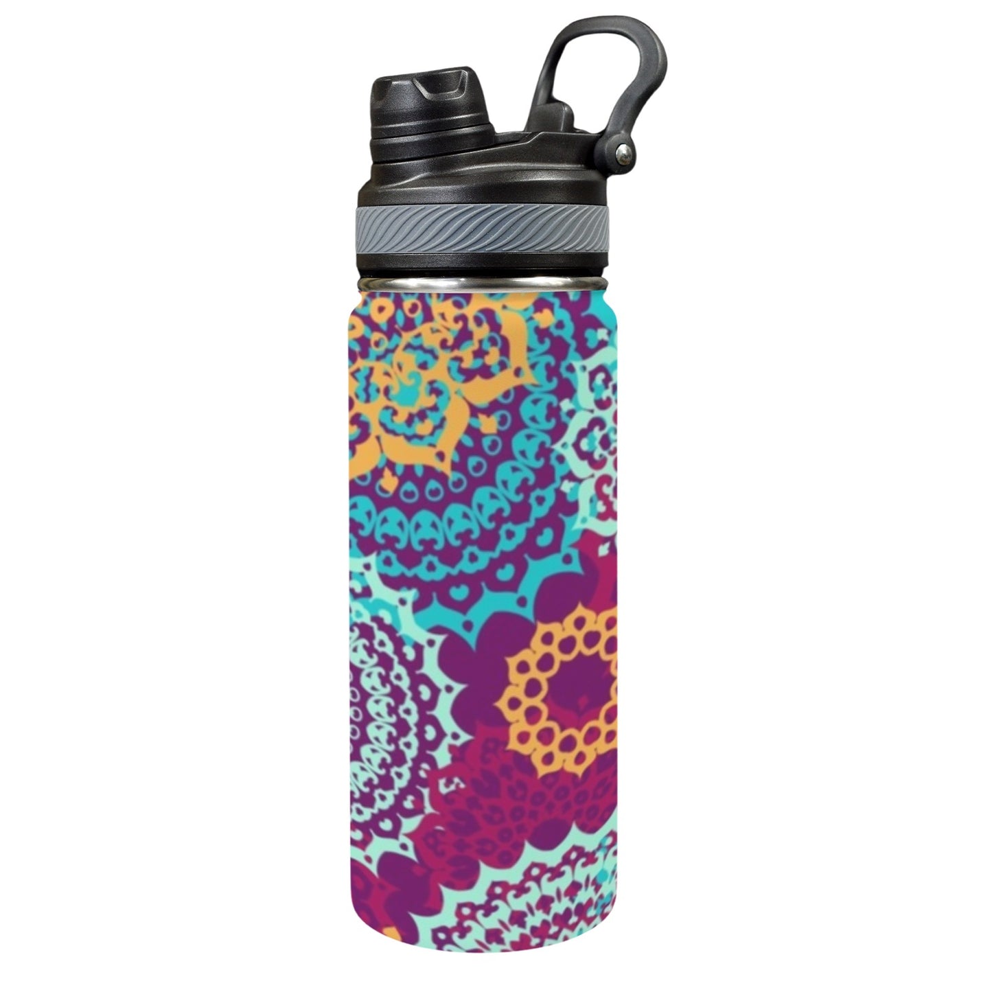 Boho - Insulated Water Bottle with Dual-Use Lid (18oz) Insulated Water Bottle with Dual-Use Lid (18oz) Printed Offshore