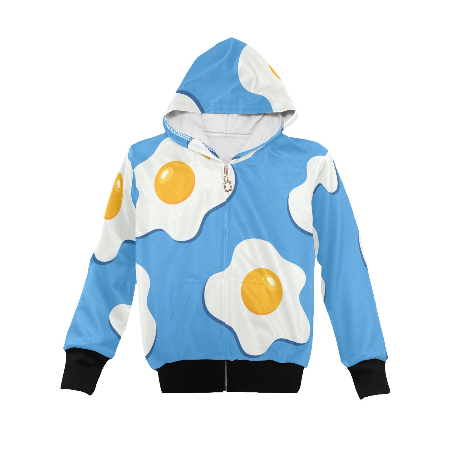 Fried Eggs - Senior Boys Zip Up Hoodie