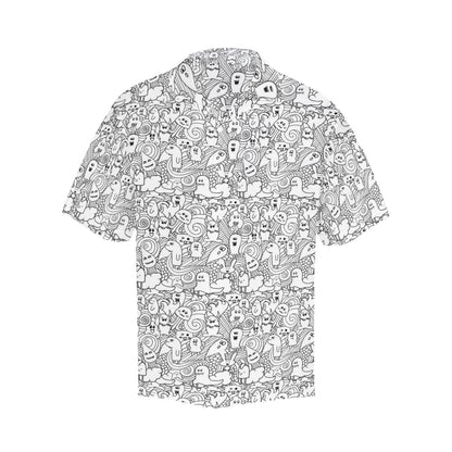 Black And White Creatures - Hawaiian Shirt