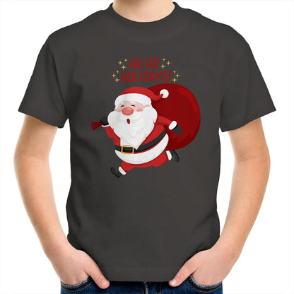 Santa Ho Ho Holidays, Christmas - Kids Youth T-Shirt