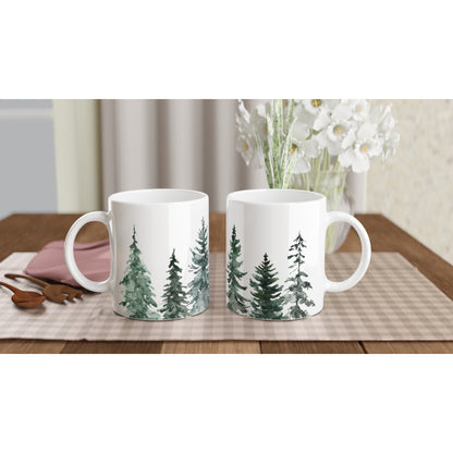 Trees - White 11oz Ceramic Mug White 11oz Mug Plants