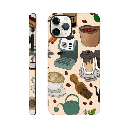 All The Coffee - Phone Tough Case iPhone 11 Pro Max Phone Case Coffee Globally Fulfilled