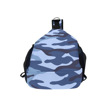 Blue Camouflage - Cross-Body Chest Bag Cross-Body Chest Bag