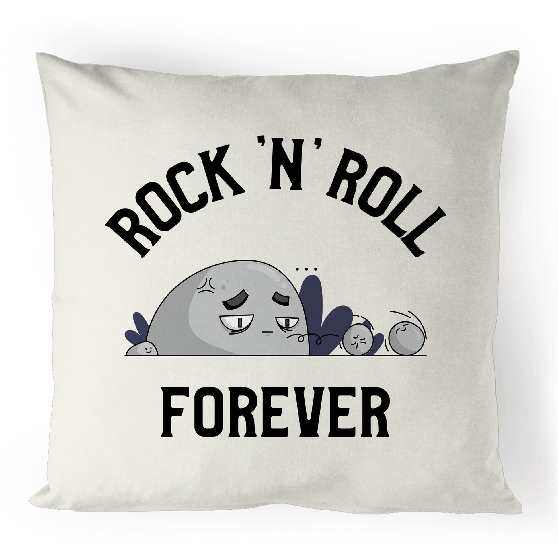 Rock 'N' Roll Forever - 100% Linen Cushion Cover Default Title Linen Cushion Cover Music