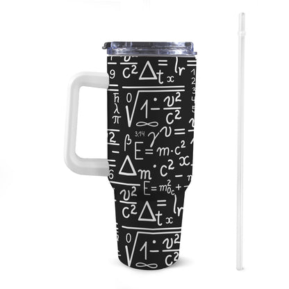 Mathematics - 40oz Tumbler with White Handle