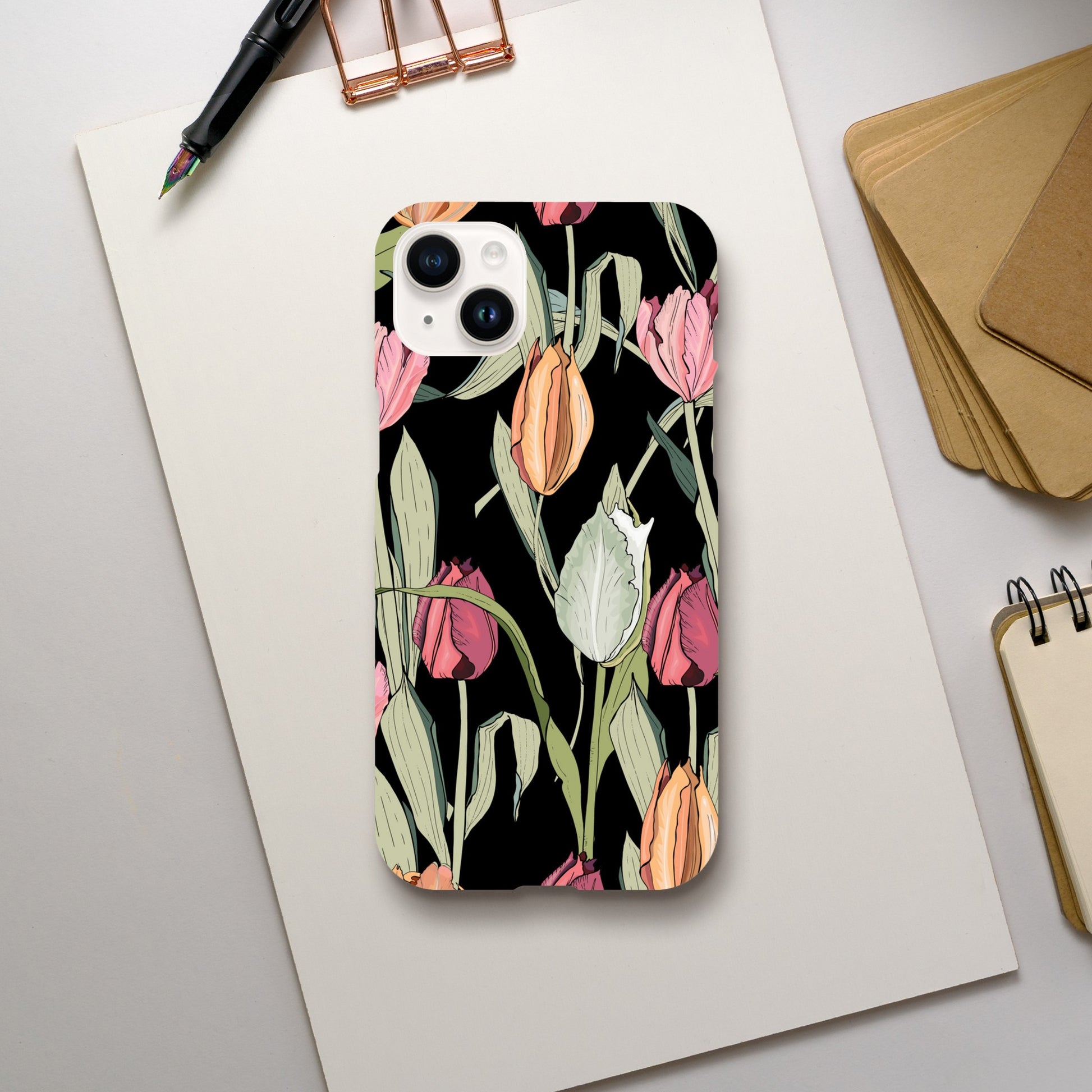 Tulips - Slim case Apple - iPhone 14 Plus Print Material Globally Fulfilled