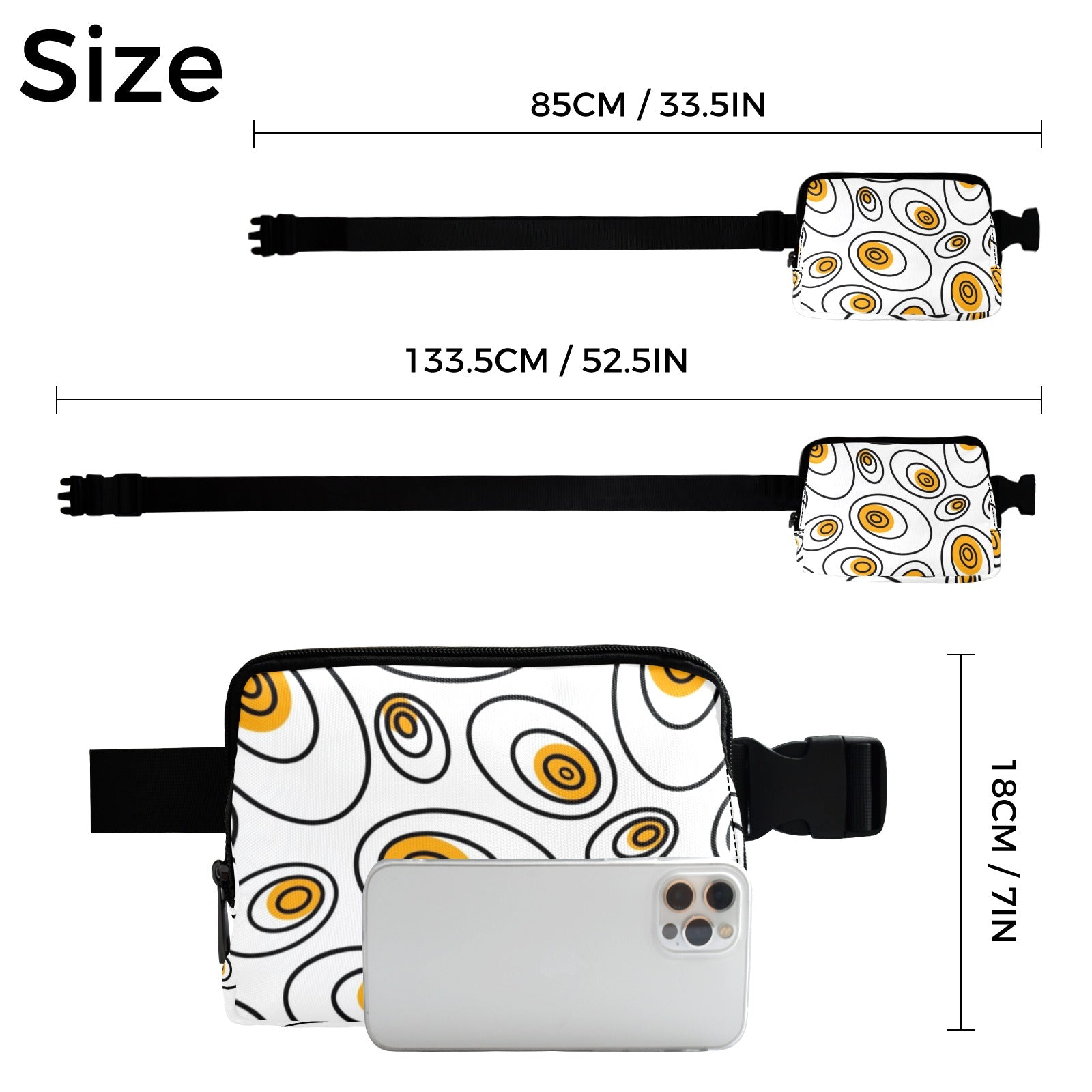 Abstract Eggs - Belt Bag Belt Bag Food Printed Offshore