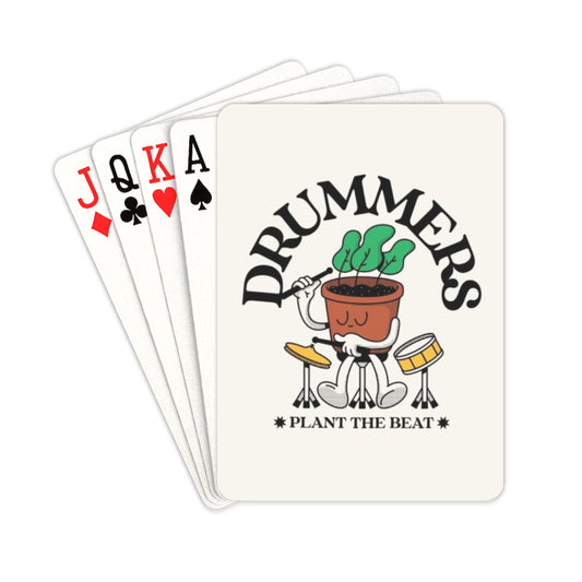 Drummers Plant The Beat - Playing Cards 2.5"x3.5" Playing Card 2.5"x3.5"
