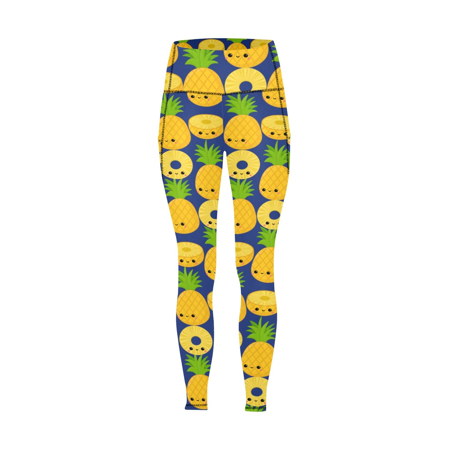 Happy Pineapples - Women's Leggings with Pockets Women's Leggings with Pockets S - 2XL Food