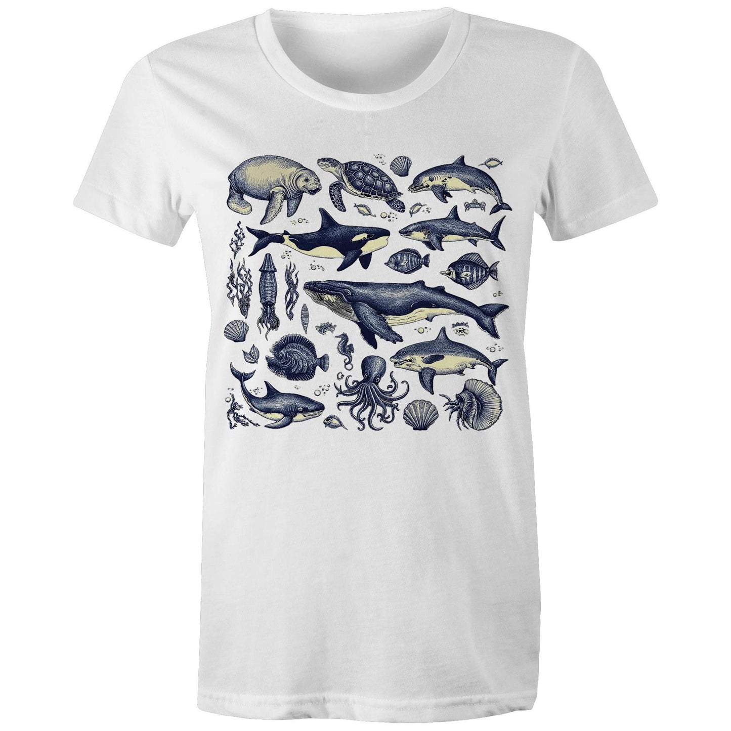 Sea Creatures - Womens T-shirt