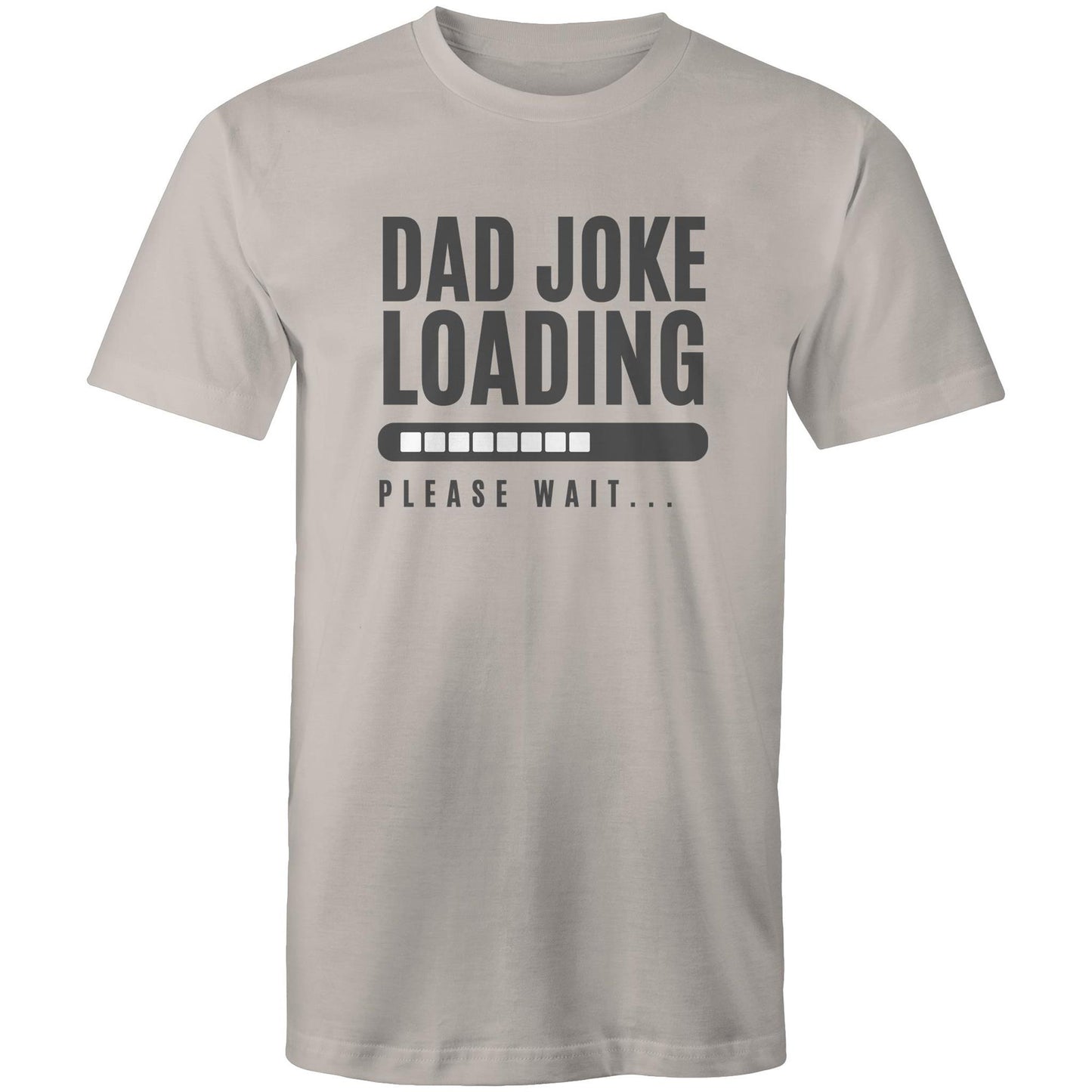 Dad Joke Loading - Mens T-Shirt Light Grey Mens T-shirt Dad Printed In Australia