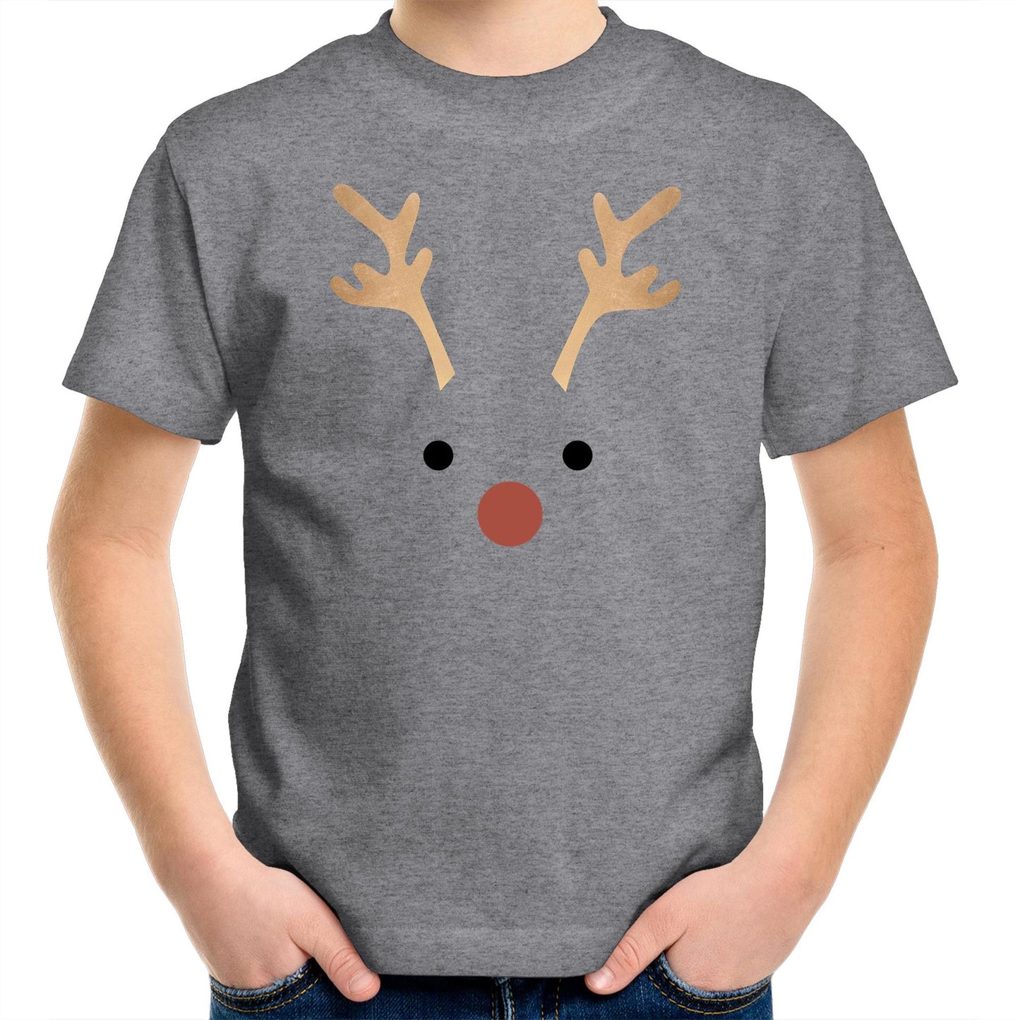 Red Nose Reindeer - Kids Youth T-Shirt