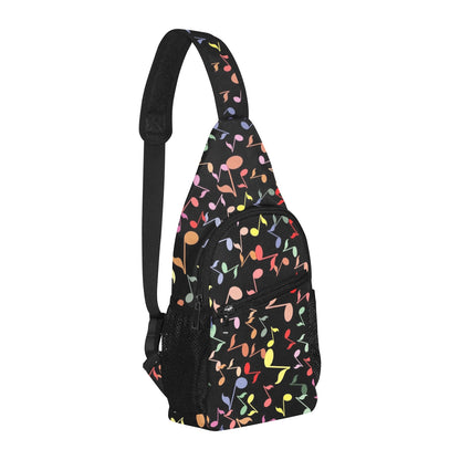 Quavers, Music Notes - Chest Bag With Full Print