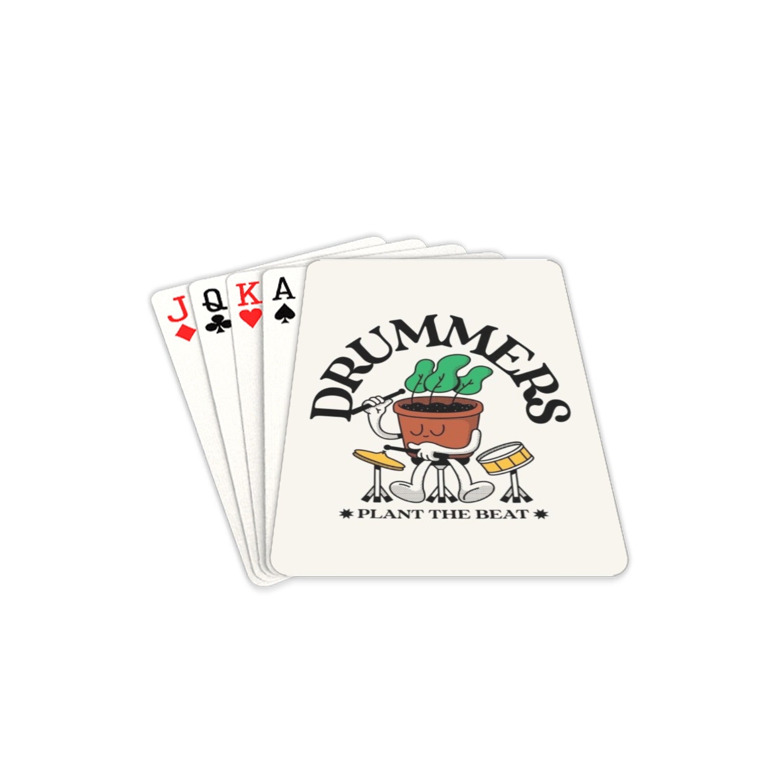 Drummers Plant The Beat - Playing Cards 2.5"x3.5" Playing Card 2.5"x3.5"