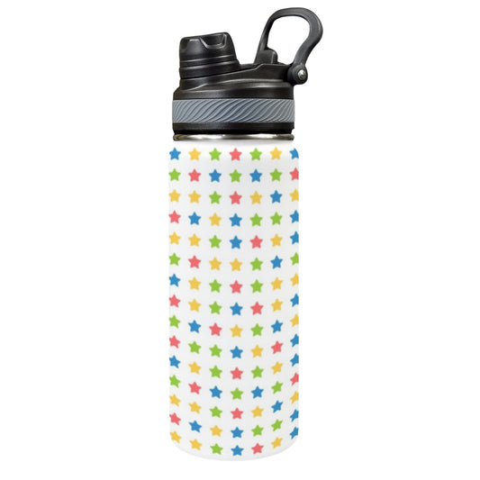 Stars - Insulated Water Bottle with Dual-Use Lid (18oz)