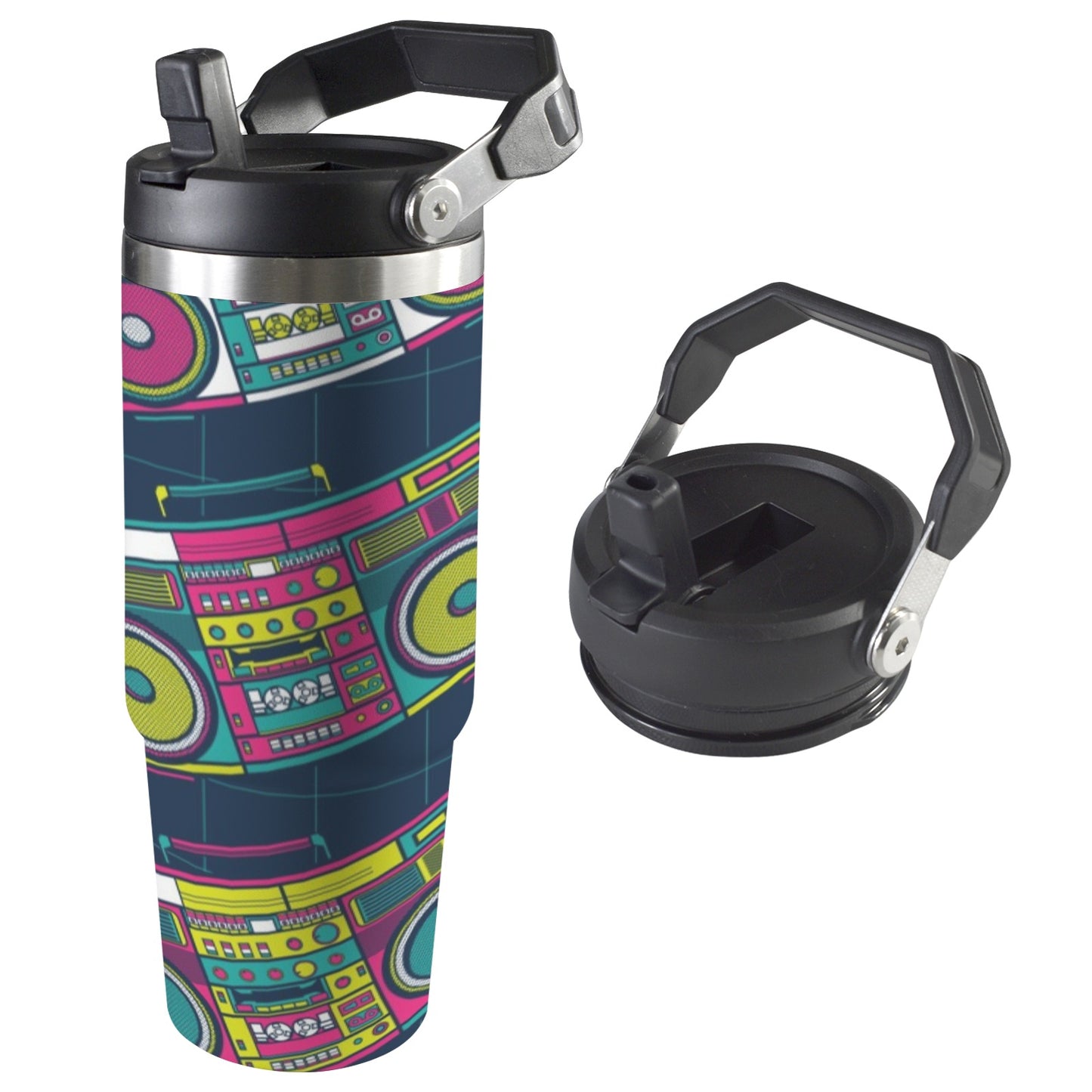 Boombox - 30oz Tumbler with Top Handle