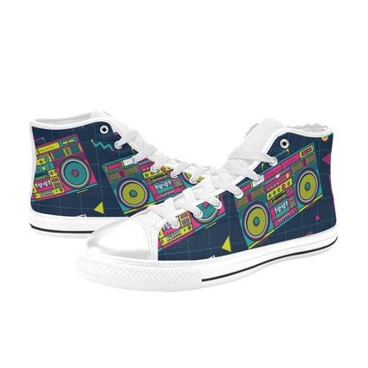 Boombox - Men's High Top Canvas Shoes