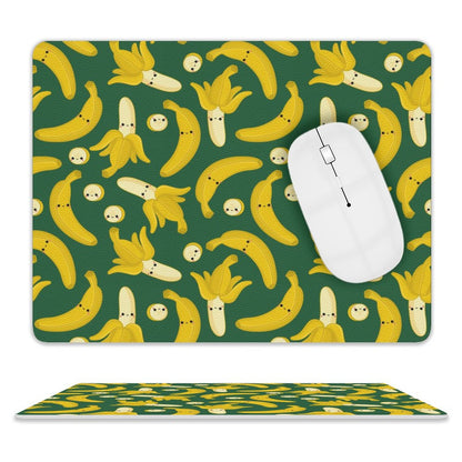 Happy Bananas - Leather Mouse Pad