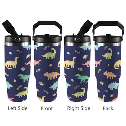 Dinosaurs - 30oz Tumbler with Top Handle