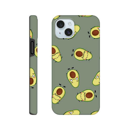 Avocado Characters - Phone Tough Case iPhone 15 Plus Phone Case food Globally Fulfilled