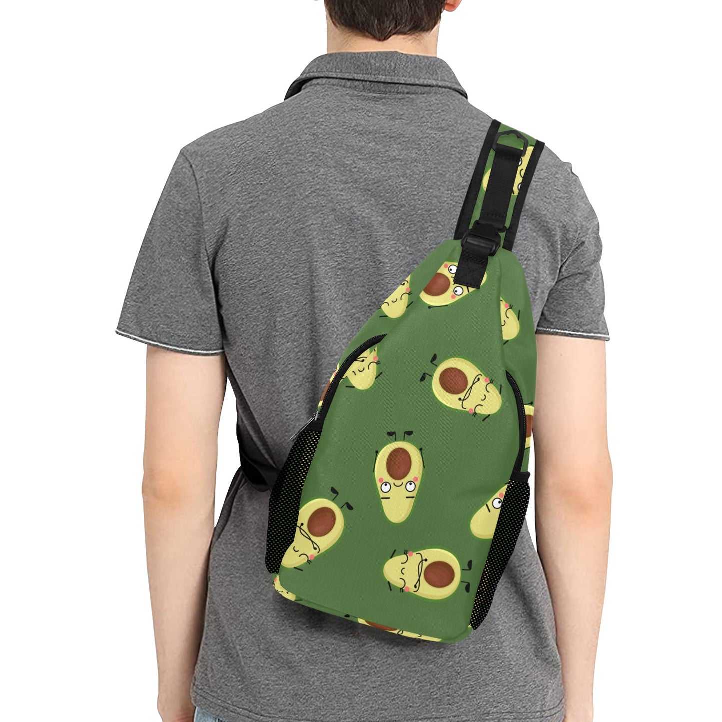 Avocado Characters - Cross-Body Chest Bag Cross-Body Chest Bag