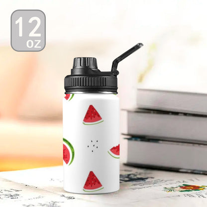 Watermelon - Kids Water Bottle with Chug Lid (12 oz) Kids Water Bottle with Chug Lid Food Printed Offshore