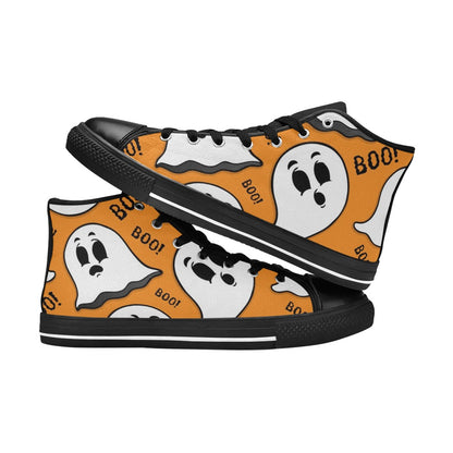 Ghost Boo - Men's High Top Canvas Shoes