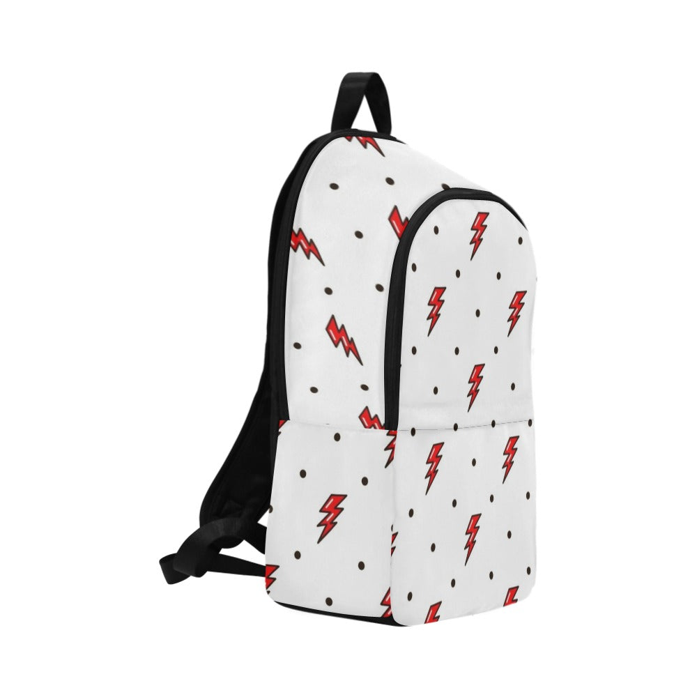 Red Lightning - Fabric Backpack for Adult