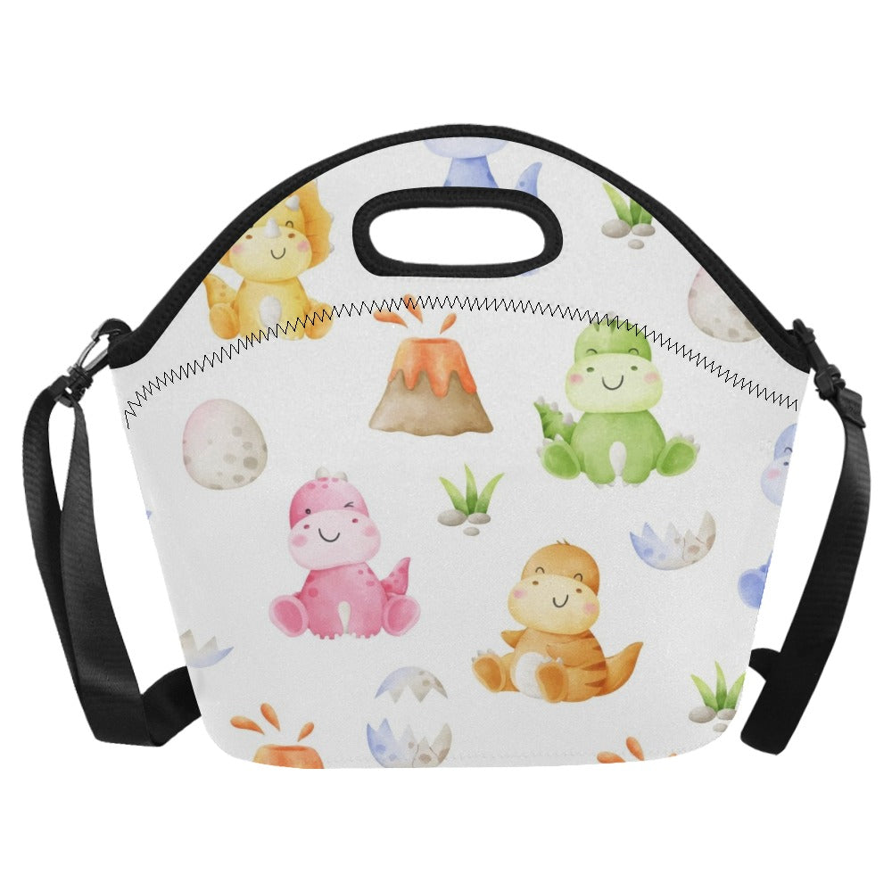 Hatching Dinosaurs - Neoprene Lunch Bag/Large