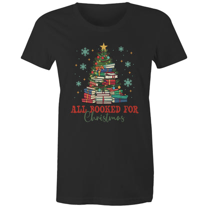 All Booked For Christmas - Womens T-shirt