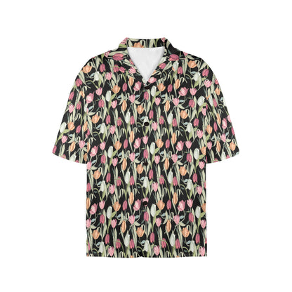 Tulips Pattern - Womens Hawaiian Shirt