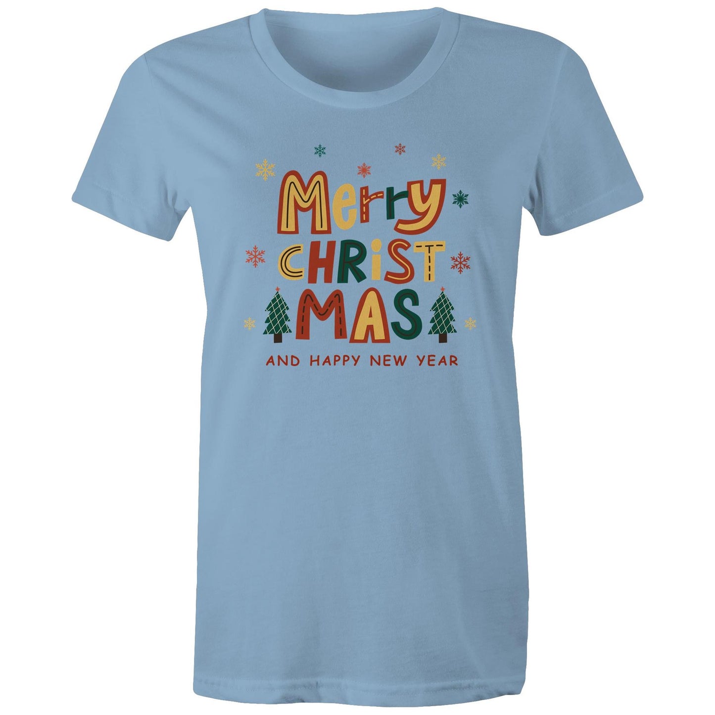 Merry Christmas And Happy New Year - Womens T-shirt