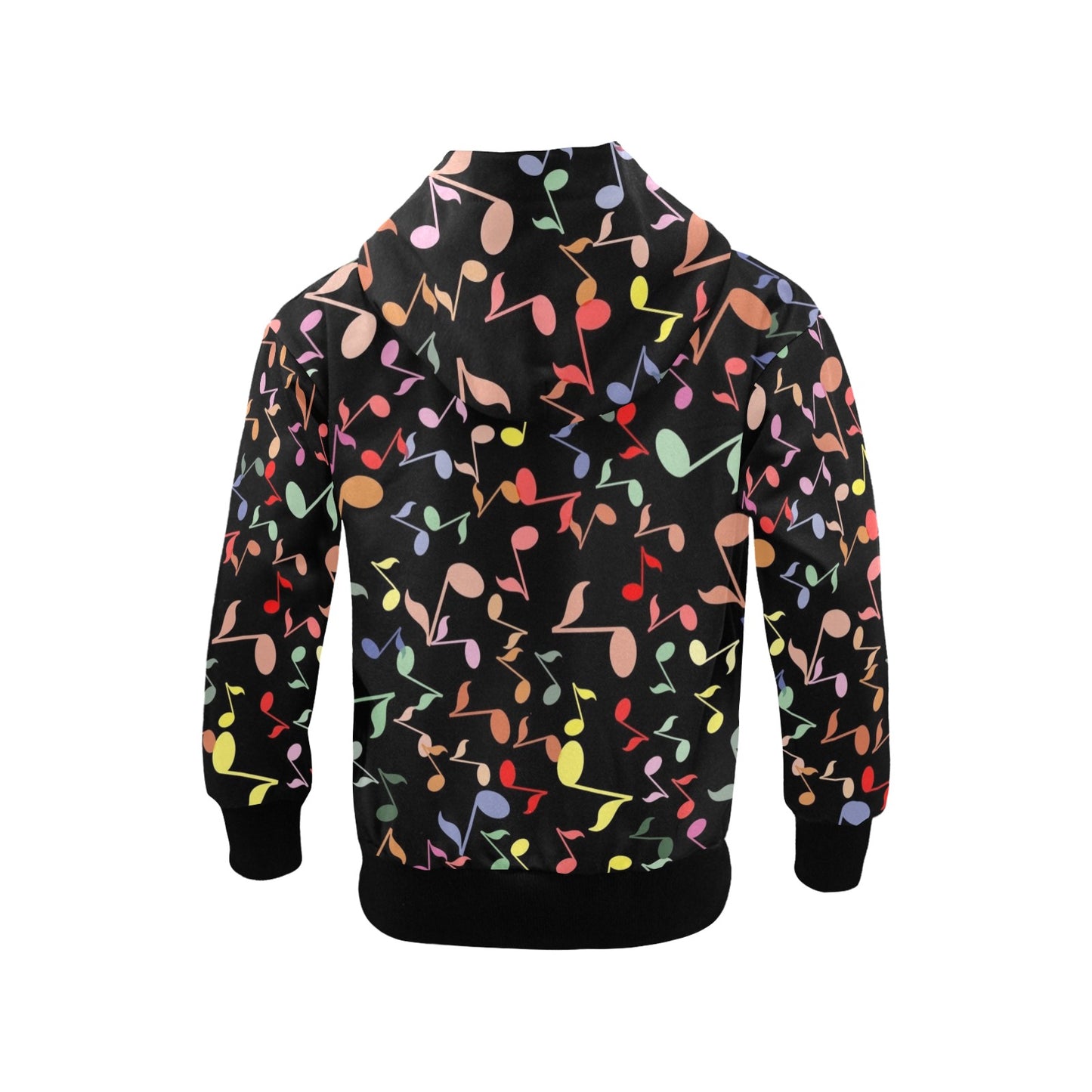 Quavers, Music Notes - Senior Girls Zip Up Hoodie