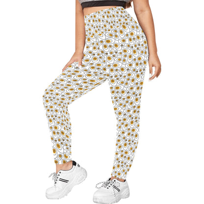 Eggs Abstract - Women's Plus Size High Waist Leggings Women's Plus Size High Waist Leggings Printed Offshore