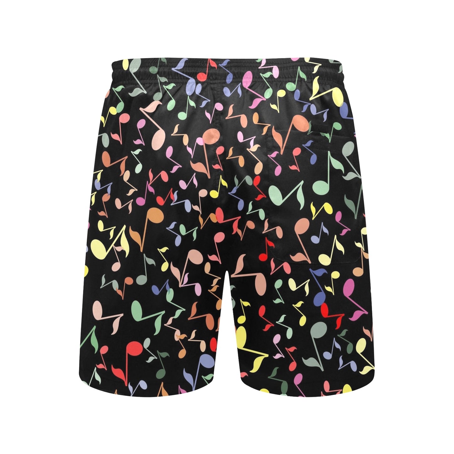 Quavers, Music Notes - Men's Mid-Length Beach Shorts