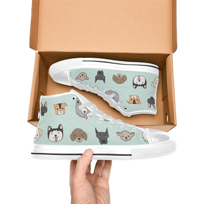 Dogs - Women's High Top Canvas Shoes