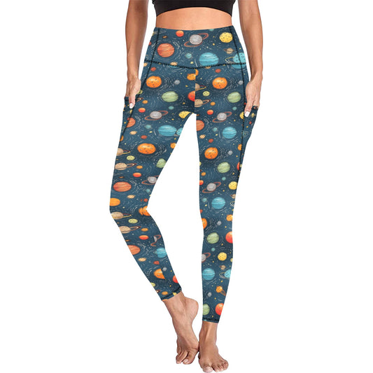 Galaxy - Women's All Over Print Leggings with Pockets