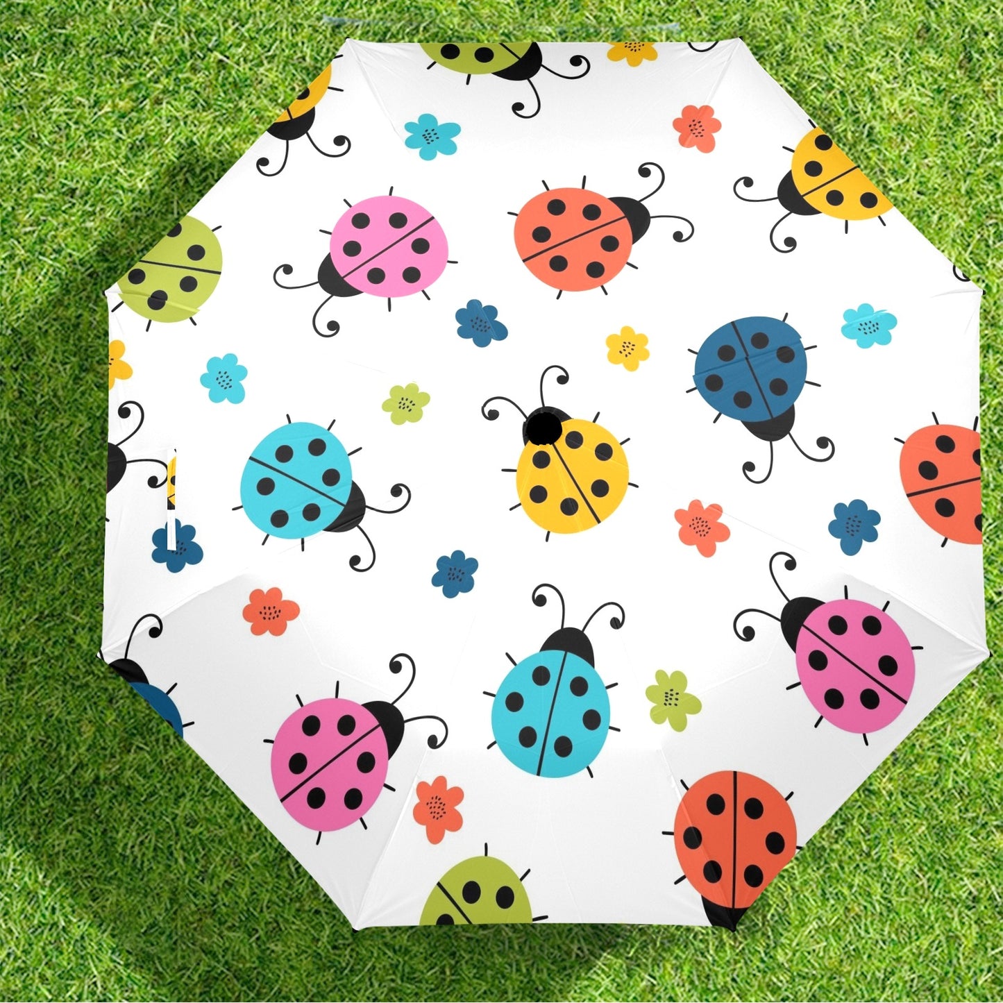 Ladybugs - Semi-Automatic Foldable Umbrella