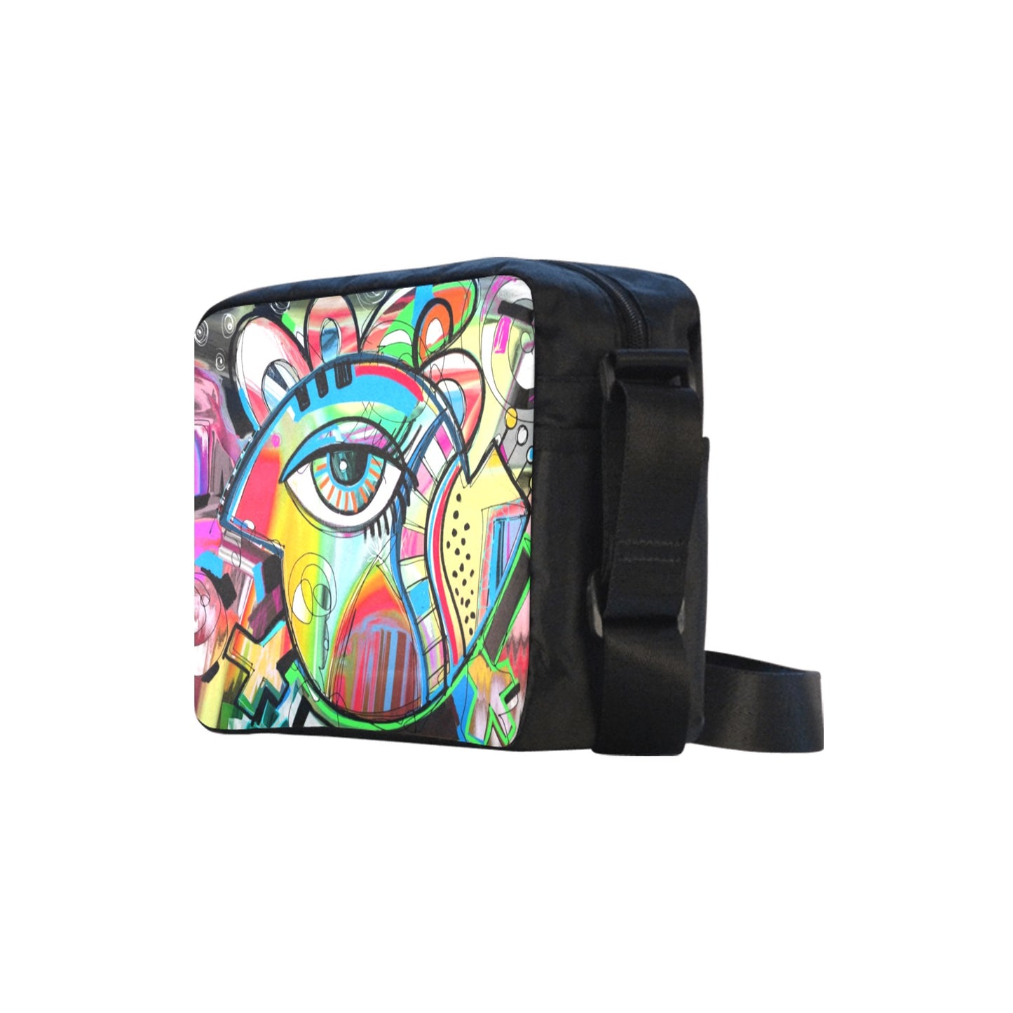 Graffiti Bird - Classic Cross-body Nylon Bag