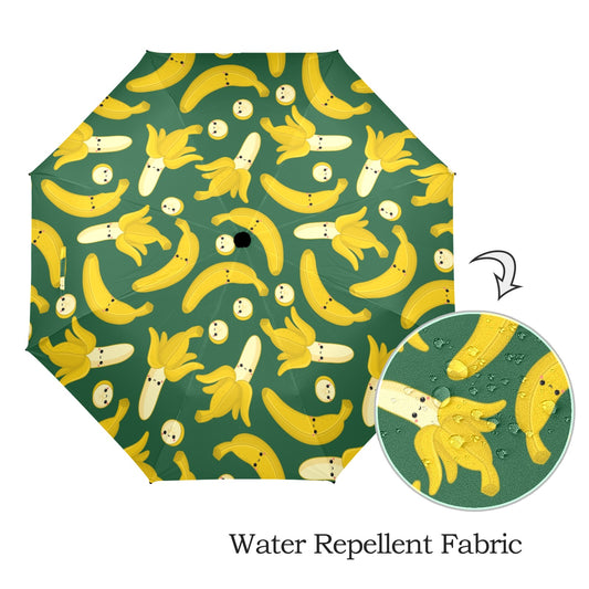 Happy Bananas - Semi-Automatic Foldable Umbrella Semi-Automatic Foldable Umbrella