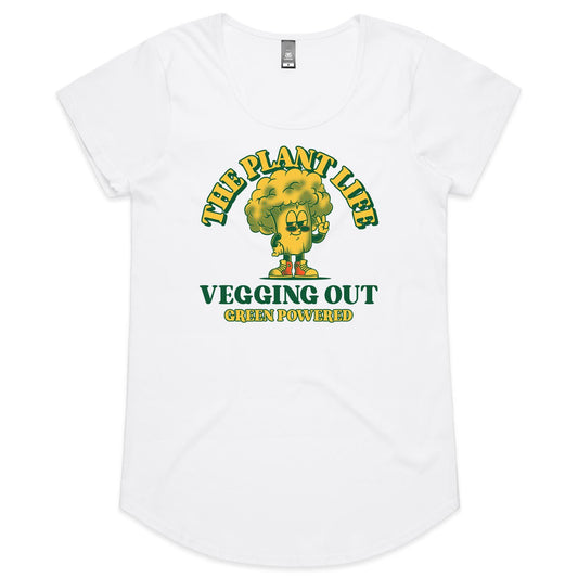 The Plant Life, Vegetarian - Womens Scoop Neck T-Shirt