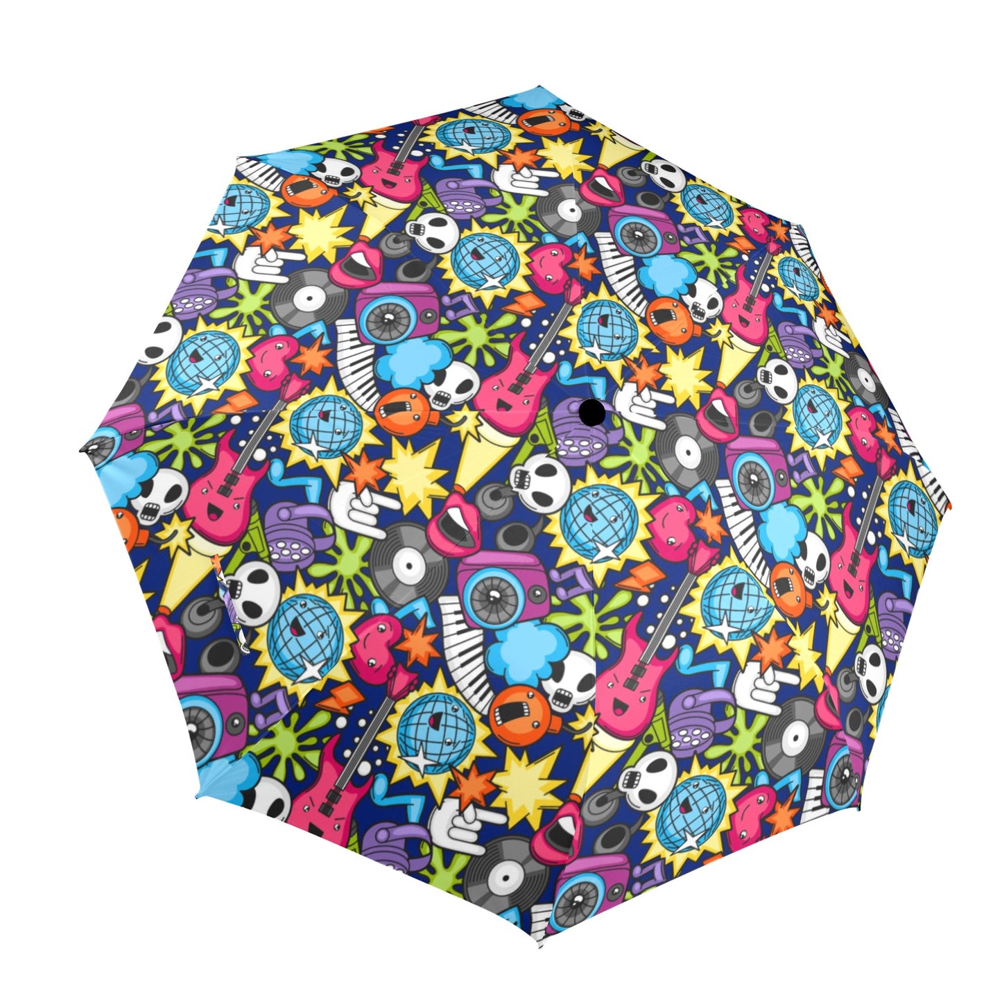 Sticker Music - Semi-Automatic Foldable Umbrella Semi-Automatic Foldable Umbrella Printed Offshore