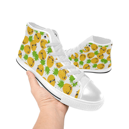 Cool Pineapples - Men's High Top Canvas Shoes