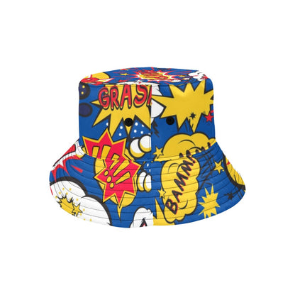 Blue Comic Book - Mens Bucket Hat