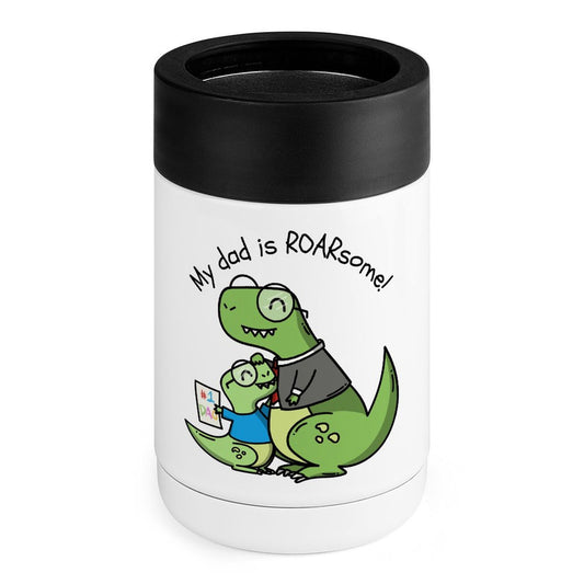 My Dad Is Roarsome, Dinosaur - Stainless Steel Can Cooler