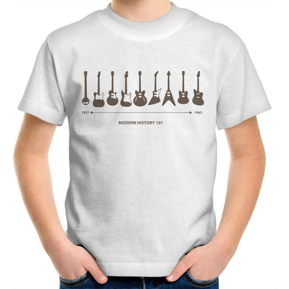 Guitar Timeline - Kids Youth T-Shirt