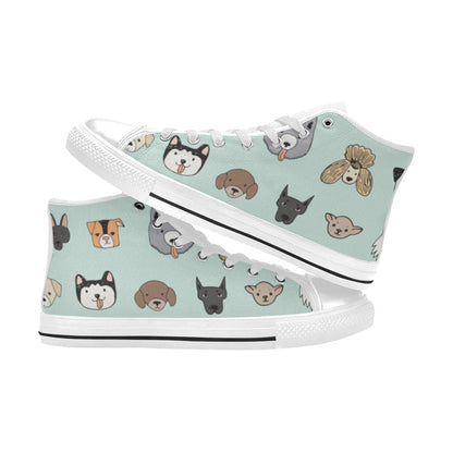 Dogs - Women's High Top Canvas Shoes