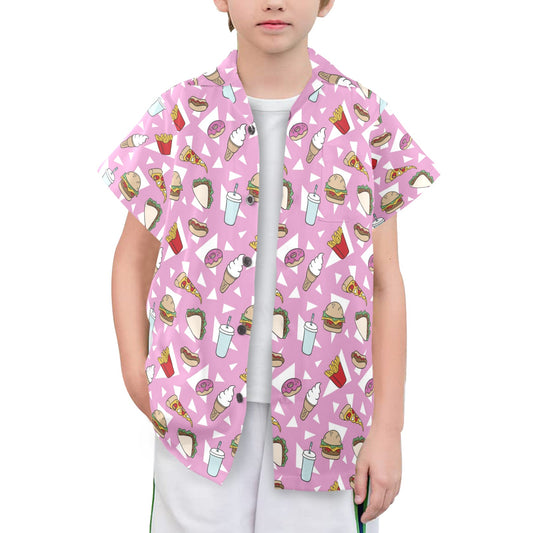 Fast Food - Senior Boys Hawaiian Shirt