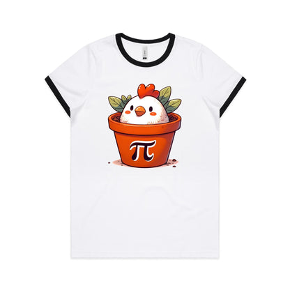 Chicken Pot Pi - Women's Ringer Tee