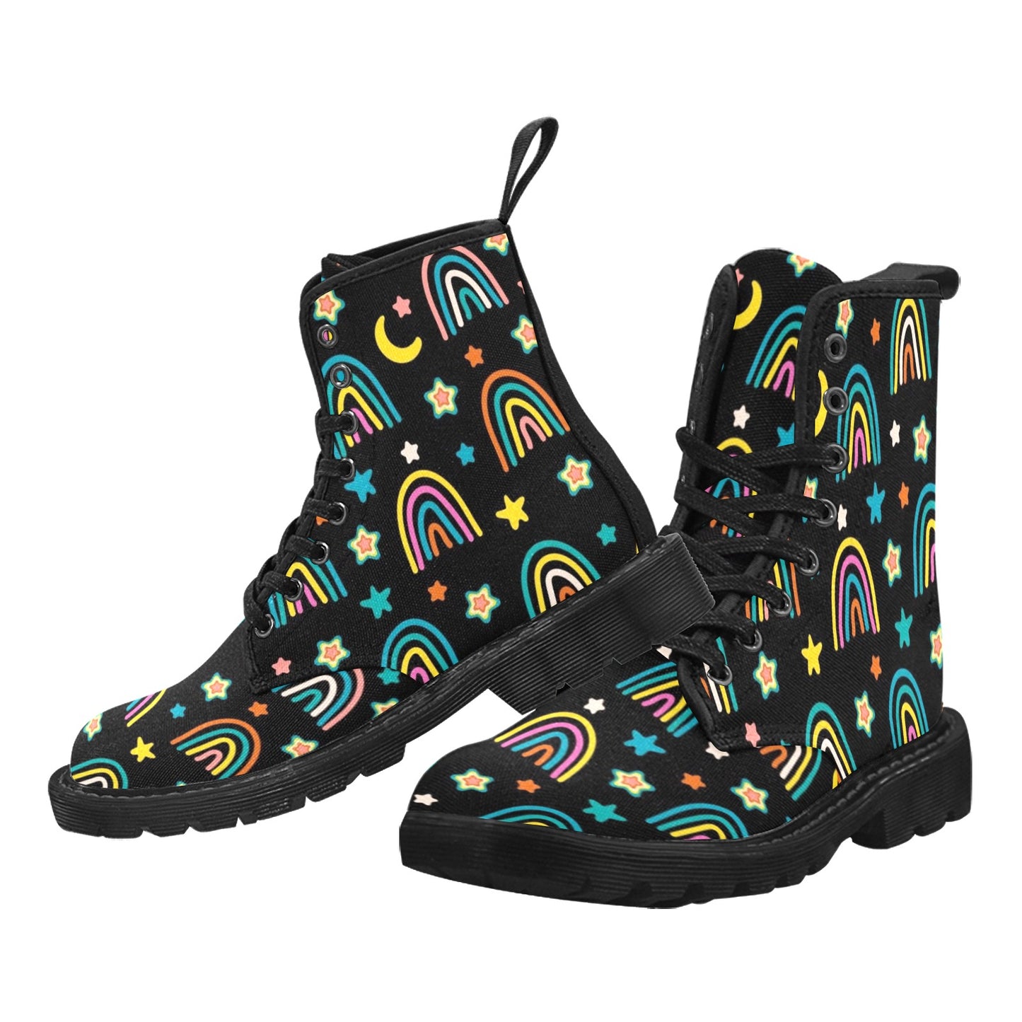 Rainbows - Martin Boots for Men (Black)